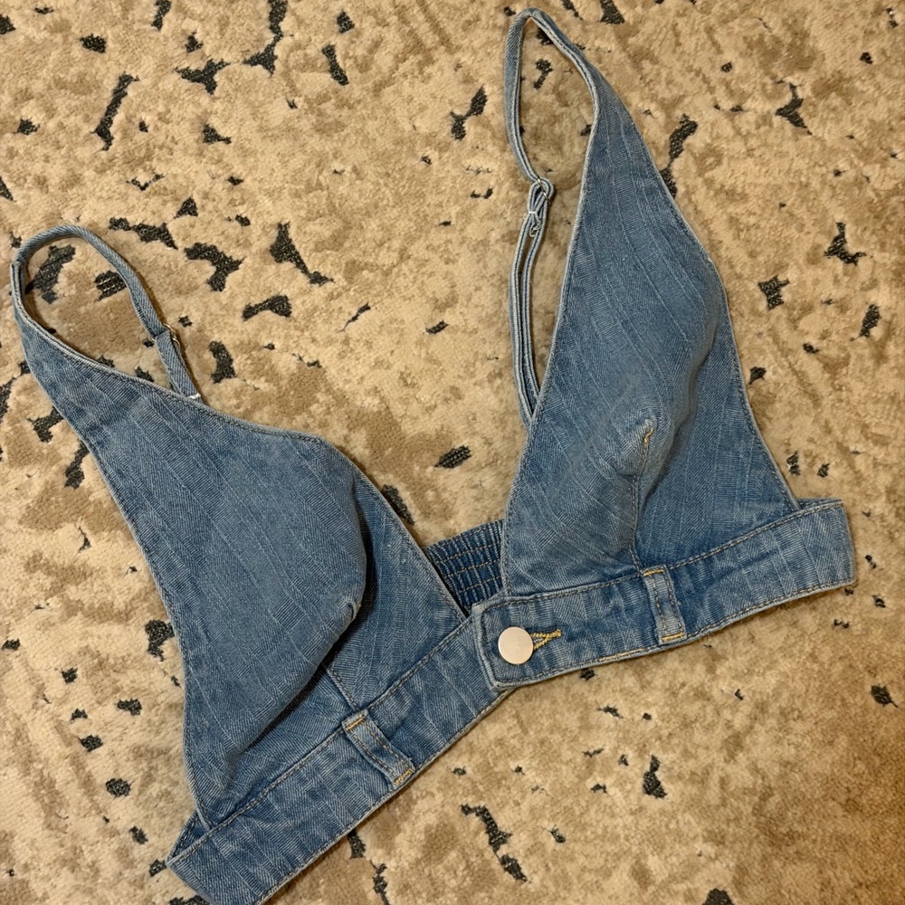 Denim Crop Top